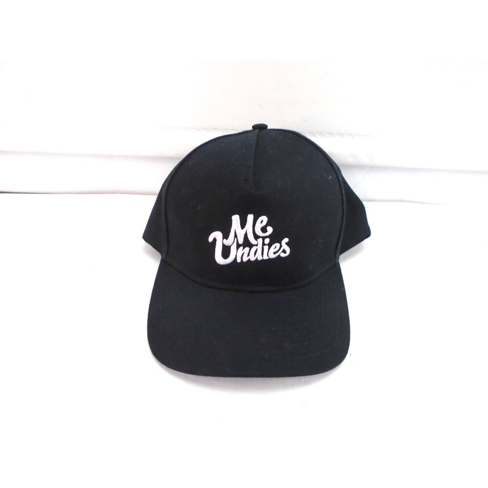MeUndies Baseball Hat Logo Cap Black Purple Strap back Adjustable